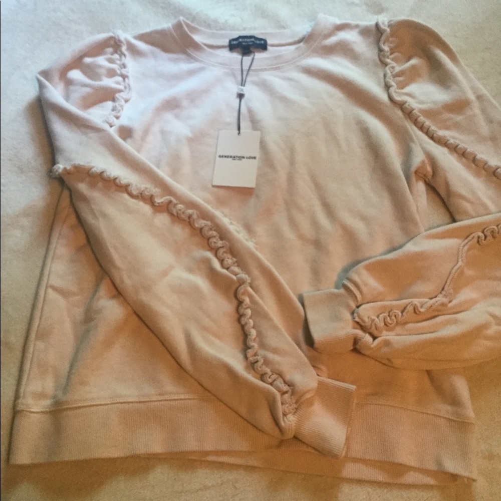 Generation Love Cleo Ruffle Sweatshirt NWT - Picture 8 of 16